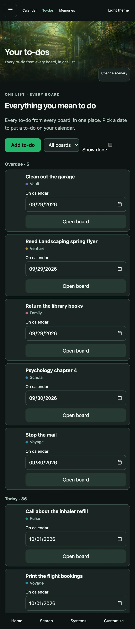 To-dos on a phone