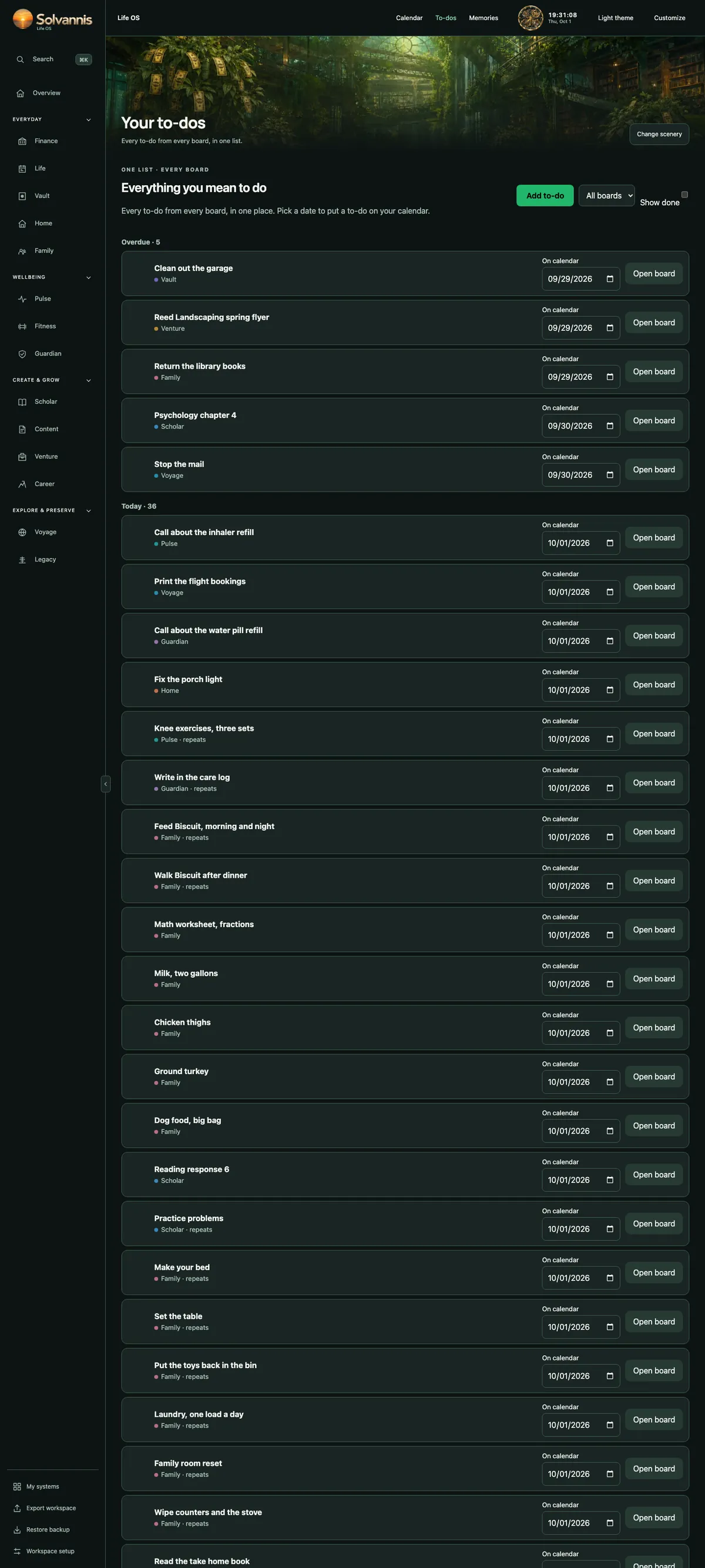 One to-do list pulling from every board